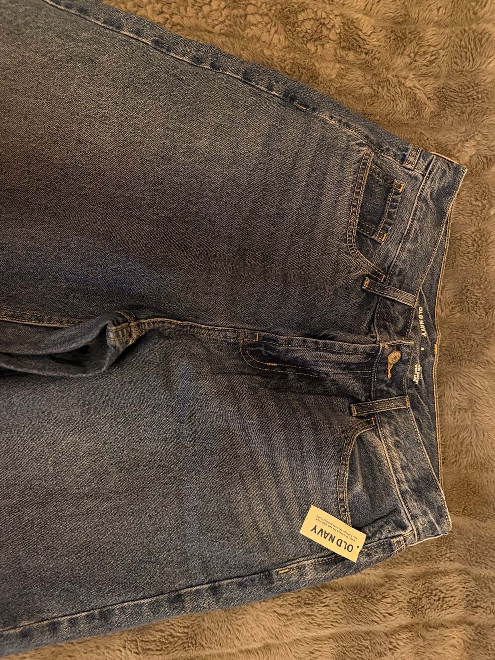 Old Navy Mid-Rise Low Baggy Wide Leg Jeans Size 8